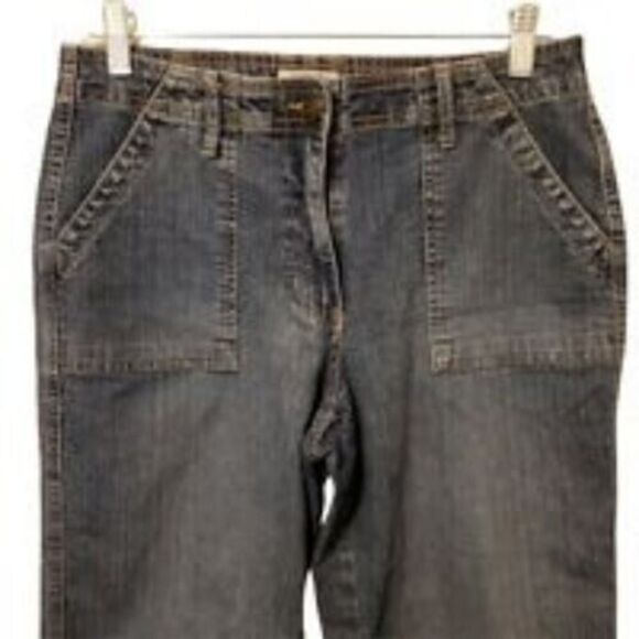 St. Johns Bay Womens Size 6 Blue  Solid Capri Pants - Picture 7 of 9